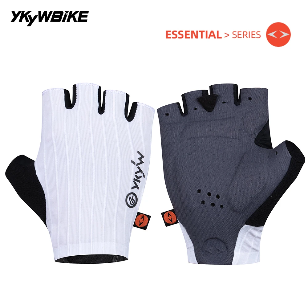YKYWBIKE 2026 guantes de ciclismo verano interfaz italiana guantes de medio dedo absorbentes de golpes guantes de bicicleta de montaña MTB