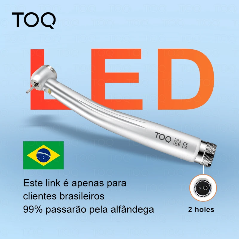 Máquina perforadora de rocas con envío gratis, generador LED dental, pieza de mano de alta velocidad con botón pulsador, turbina de aire, triple irrigación.