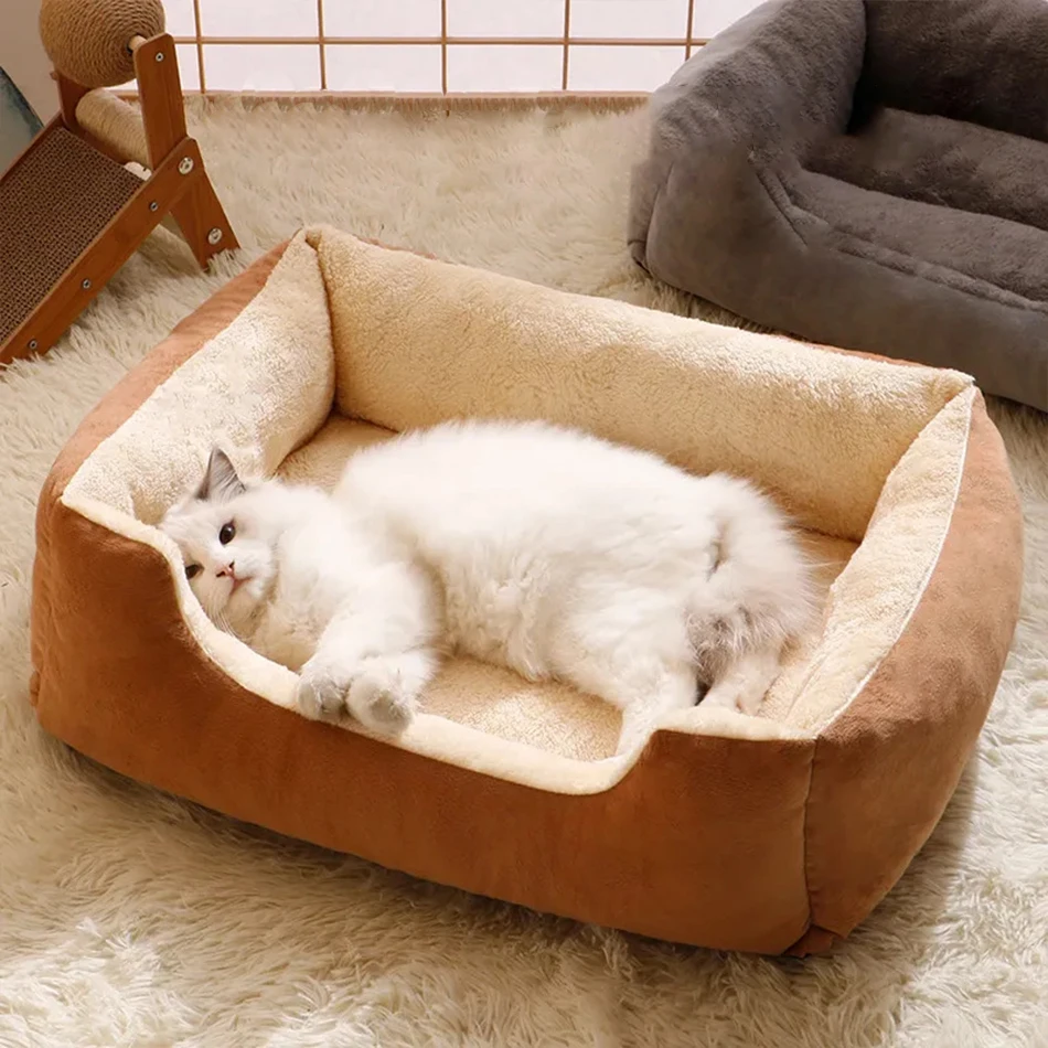 Cama de invierno para gatos, productos para mascotas, cojines, accesorios para gatitos, suministros para todas las casas, cosas, accesorios, hábitats, cesta, cama para casa