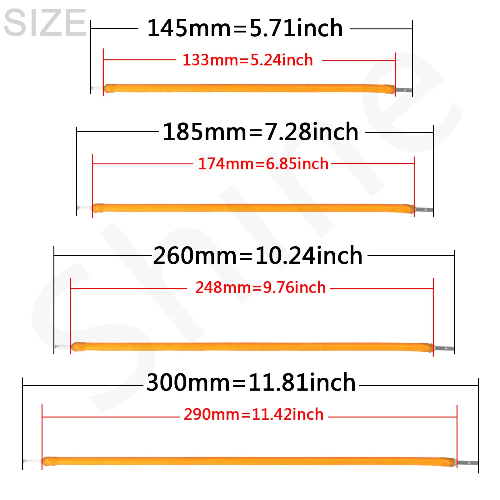 10 Uds filamento LED Flexible 3V COB 38mm 60mm 95mm 80mm 130mm 145mm 185mm 260mm 300mm piezas de lámpara de bombilla Edison decoración de diodo LED