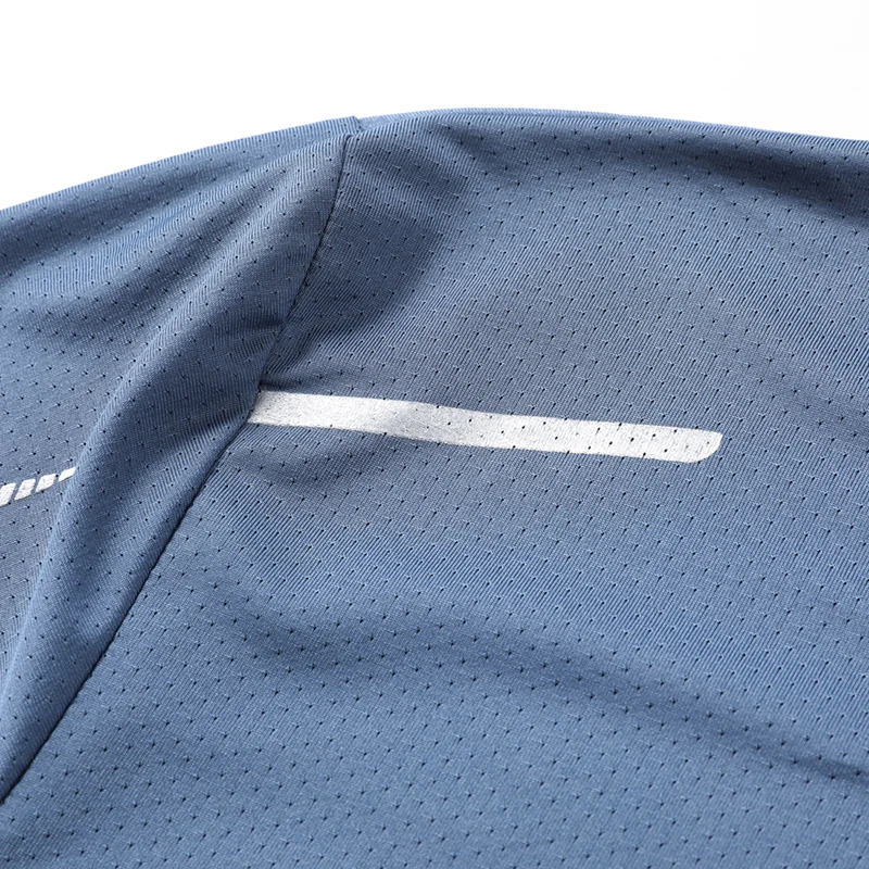 CHRLCK-camisetas de secado rápido para correr para hombre, camisetas transpirables para senderismo y pesca, Camisa corta para deportes al aire libre de elasticidad suave, verano