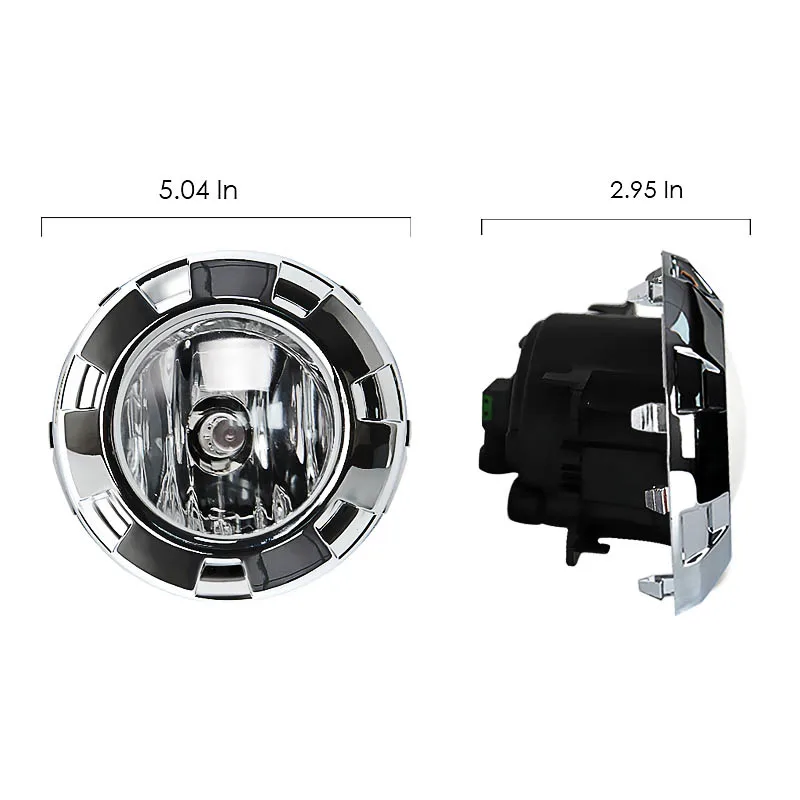 Luces antiniebla de coche para Mitsubishi Pajero 3 2007 2008 2009 2010 V73 V97 cubierta de pintura cromada de parachoques delantero