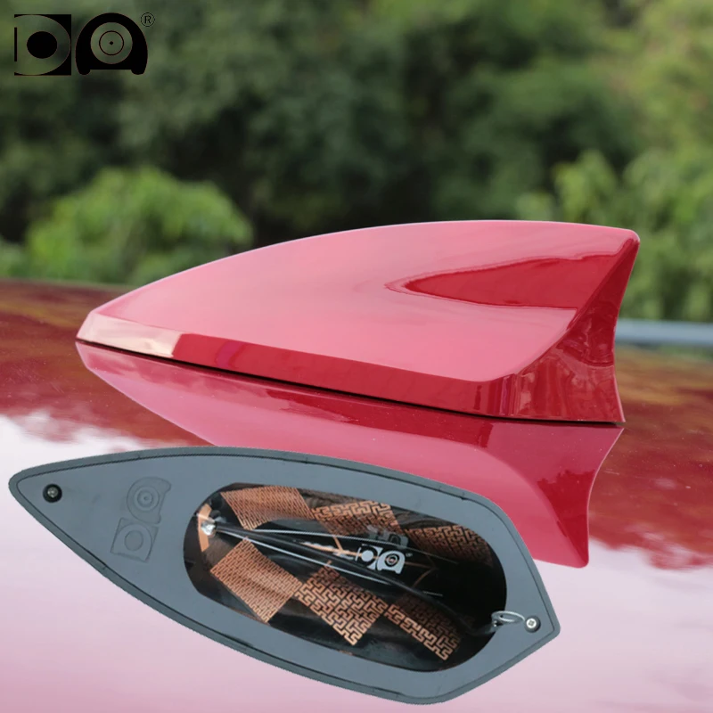 Antena Universal 5d con forma de aleta de tiburón, antenas de Radio para coche, Fm Am, pintura de Piano de señal más fuerte para Totota Corolla