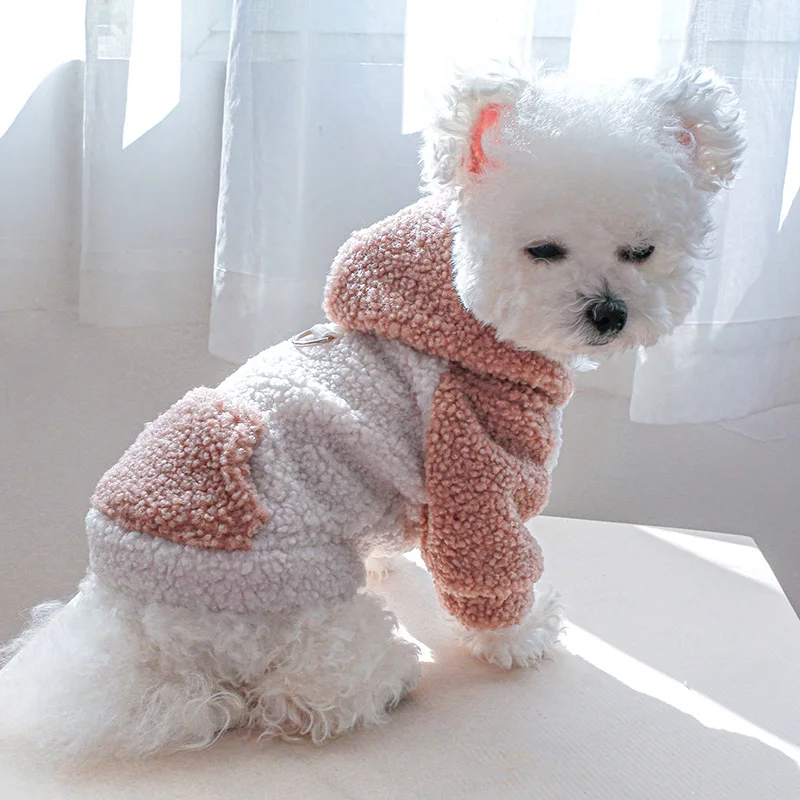 Sudadera con Capucha para Perro o Gato, con Hebilla, Suéter Invernal para Mascotas, para Perros Pequeños, Chihuahua, Poodle, Cachorros, Ropa con Capucha para Mascotas