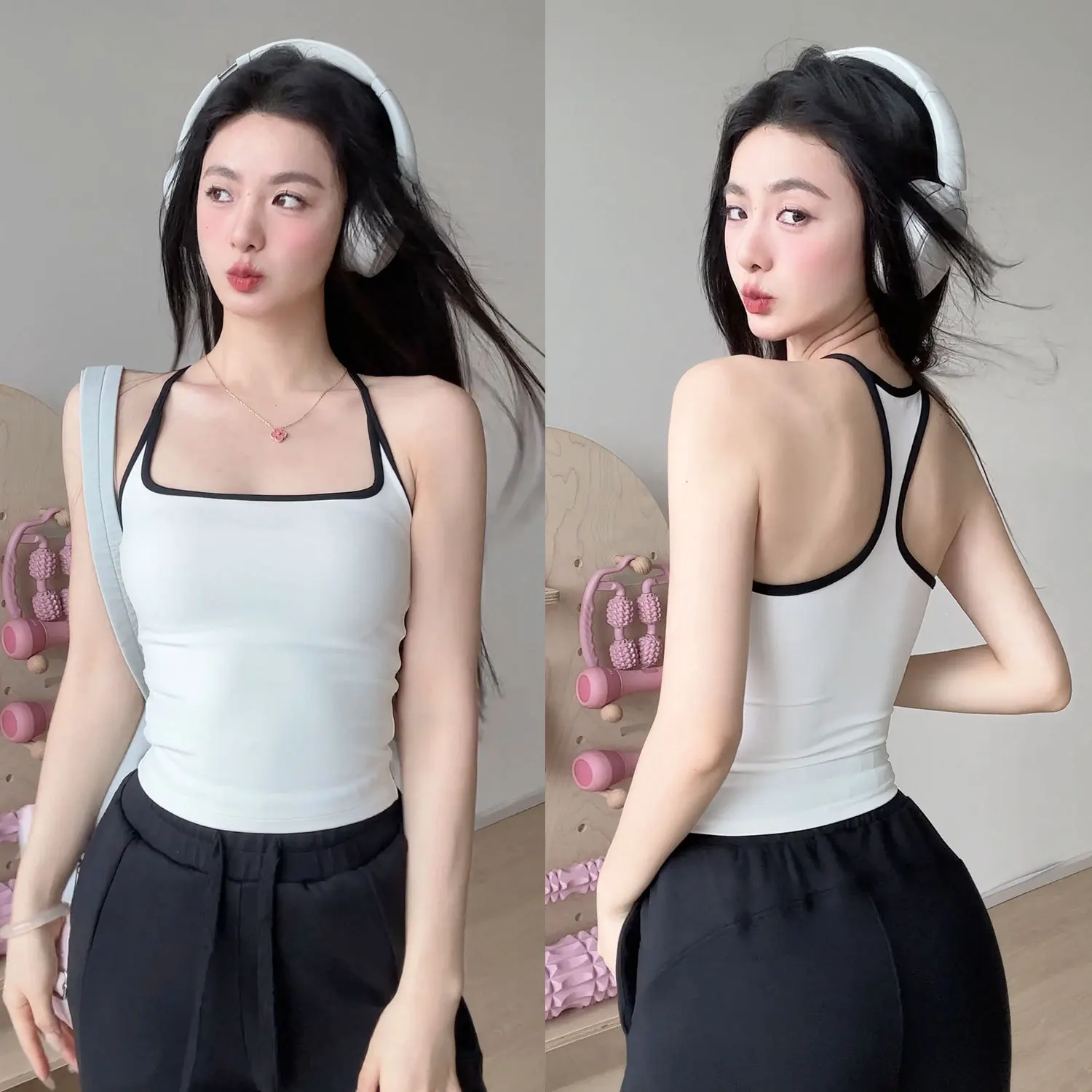 Camiseta sin mangas de Pilates para mujer, Sujetador deportivo de realce, sujetadores de Fitness transpirables huecos, chaleco de Yoga para gimnasio, camisetas sexis para correr, ropa deportiva