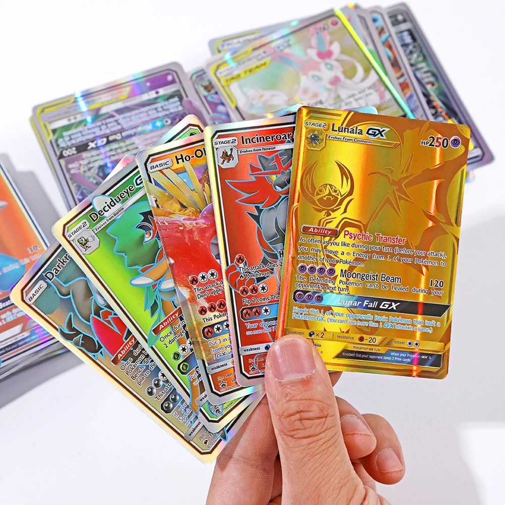 Tarjetas de Pokémon en inglés de 20 piezas, equipo GX Tag Vmax EX Mega Shining, juego de batalla, tarjetas coleccionables, juguetes, regalos para niños