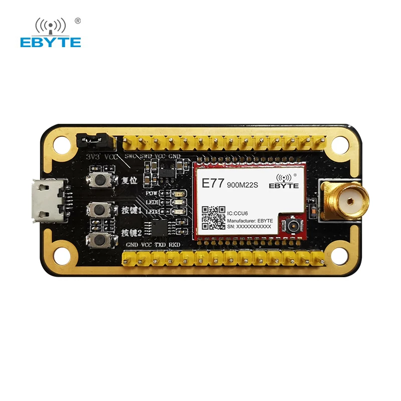 Placa de prueba de desarrollo STM32 EBYTE E77-400/900MBL-01 E77-400/900M22S presoldado interfaz USB módulo LoRa con antena