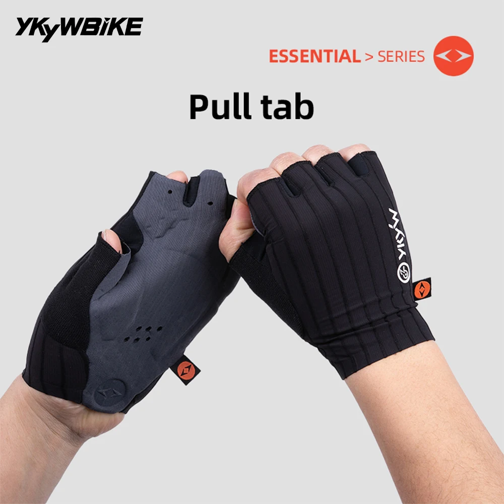 YKYWBIKE 2026 guantes de ciclismo verano interfaz italiana guantes de medio dedo absorbentes de golpes guantes de bicicleta de montaña MTB