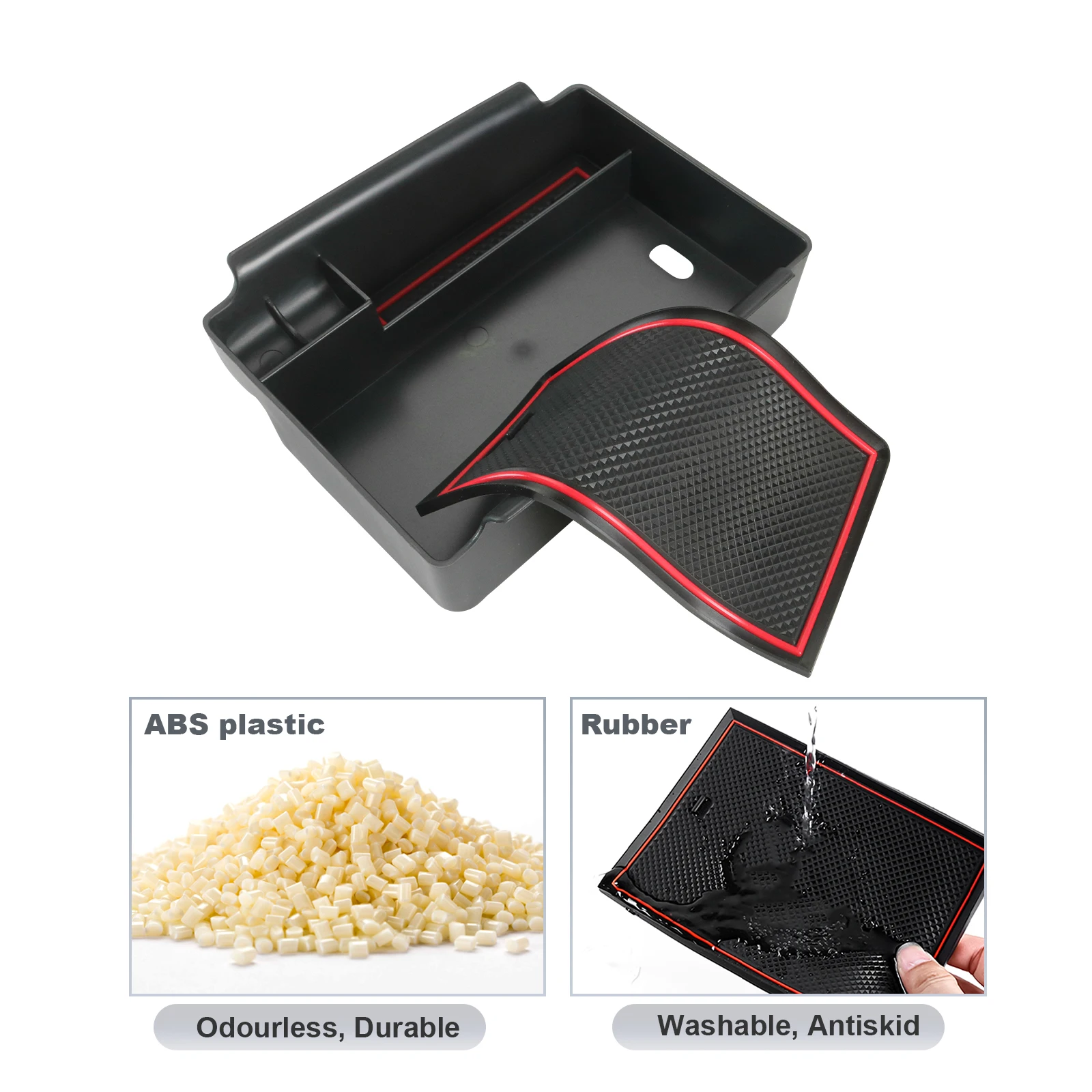 RUIYA para Skoda Octavia Mk4 2020-2026 apoyabrazos del coche Caja de almacenamiento de control central contenedor Auto Interior Octavia Mk4 Accesorios 2023
