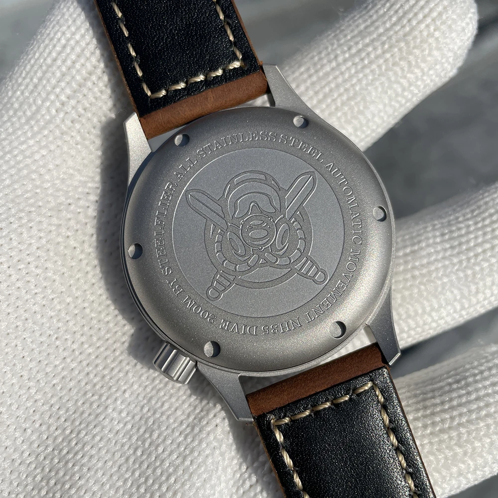STEELFLIER oficial SF752 reloj de pulsera mecánico de moda NH35 movimiento Super BGW9 luminoso 20Bar relojes de buceo de lujo impermeables