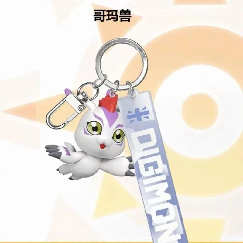 LLavero de Anime auténtico Agyu Beast adorno colgante 3D juguete de moda Gabumon colgantes coleccionables accesorios de joyería de moda