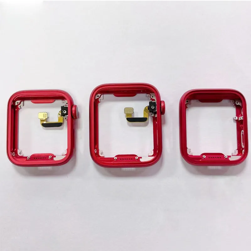 Carcasa de Marco medio con corona Digital, botón de encendido, altavoz, montaje de Cable flexible para Apple Watch Series 4, 5, SE, 6, 7, 40mm, 44mm