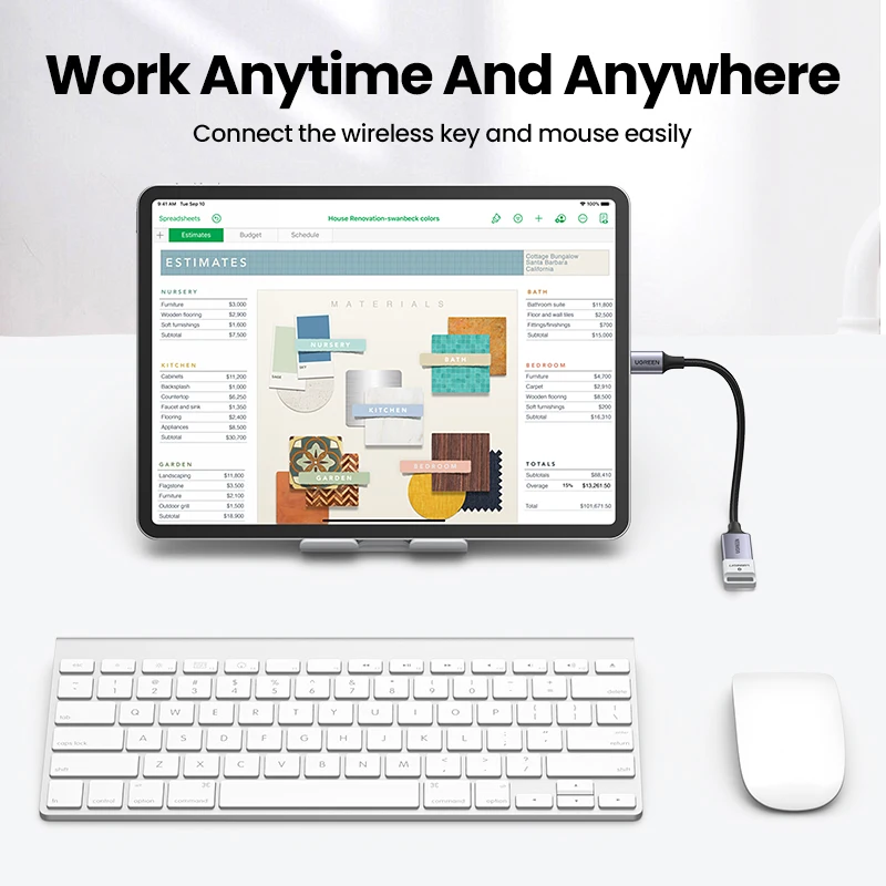 UGREEN-Adaptador USB tipo C a USB 3,0 OTG, Conector de Cable de datos para Samsung Galaxy 10, MacBook Pro 2019
