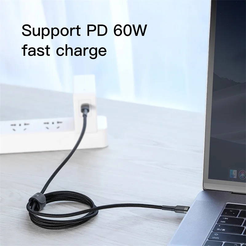 Baseus 100W USB C a USB tipo C Cable para iPhone 15 Plus Pro max USB C PD Cable de carga rápida USB-C tipo-c Cable para Macbook Pro