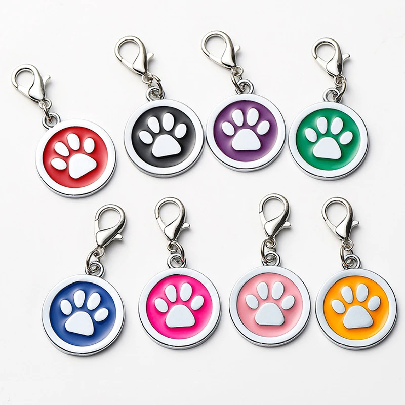 Collar de perro personalizable, etiquetas de dirección para perros, medalla con nombre grabado, accesorios para cachorros y gatitos, cadena de collar de gato personalizada