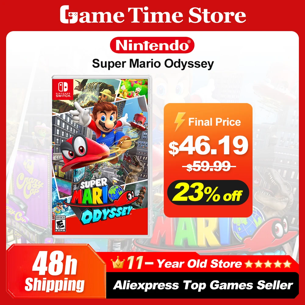 Super Mario Odyssey Nintendo Switch ofertas de juegos 100% tarjeta de juego física oficial Genre Action Platformer para Switch OLED Lite