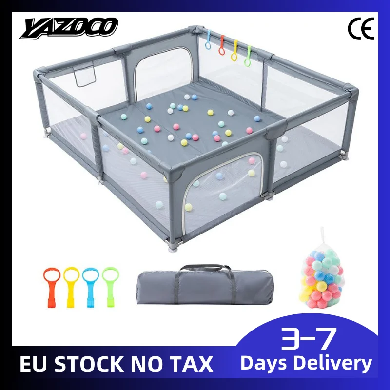 Corralito Premium XL para Bebés 2026, Centro de Actividades Todo en Uno para Niños Pequeños con Acolchado Suave y Piscina de Pelotas Integrada para Interiores y Exteriores, Edades 0-5