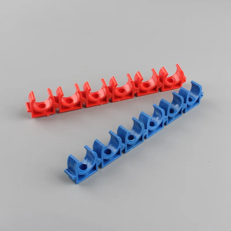 5/20/50 Uds 16 20 25mm conector de abrazadera de tubo de PVC accesorios de tubo de plástico tipo U conectores de manguera de agua correa accesorios de jardín