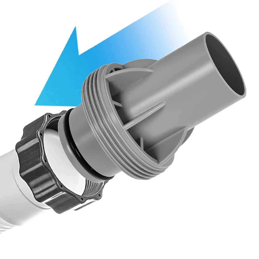 Bomba de filtro de cartucho, adaptador de manguera de 1,5 pulgadas, mejora la eficiencia de filtración para piscinas INTEX, adaptador de piscina sobre el suelo de 1,5 38mm