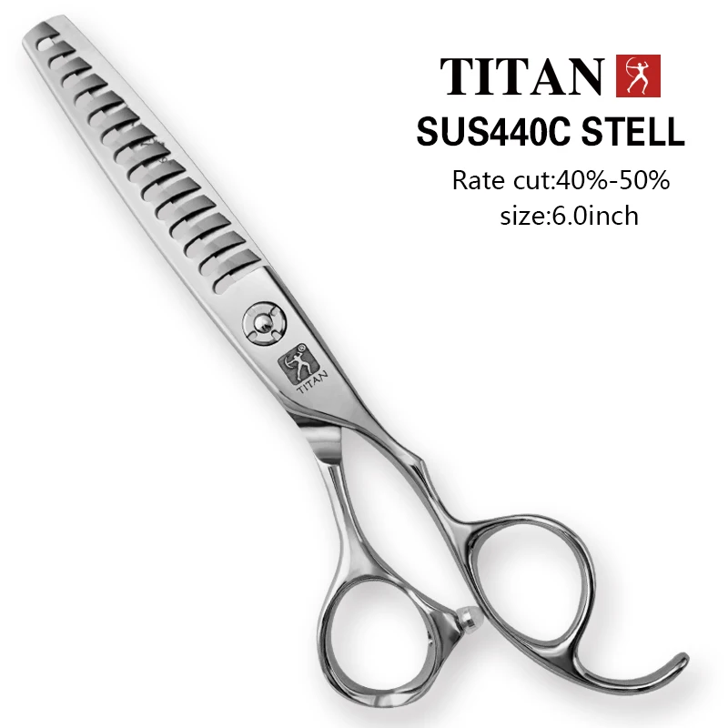 Tijeras Profesionales Titan para Cabello, Tijeras de Peluquería, Tijeras de Entresacar para Barbería
