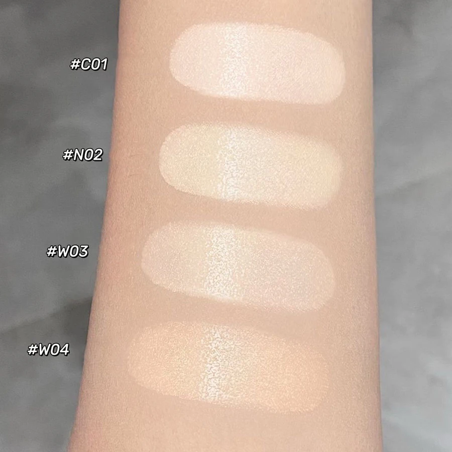 Base de Maquillaje Flower Knows Garden Air Cushion Foundation CC Cream, Corrector Amigable con la Piel, Maquillaje Hidratante con Cobertura Natural