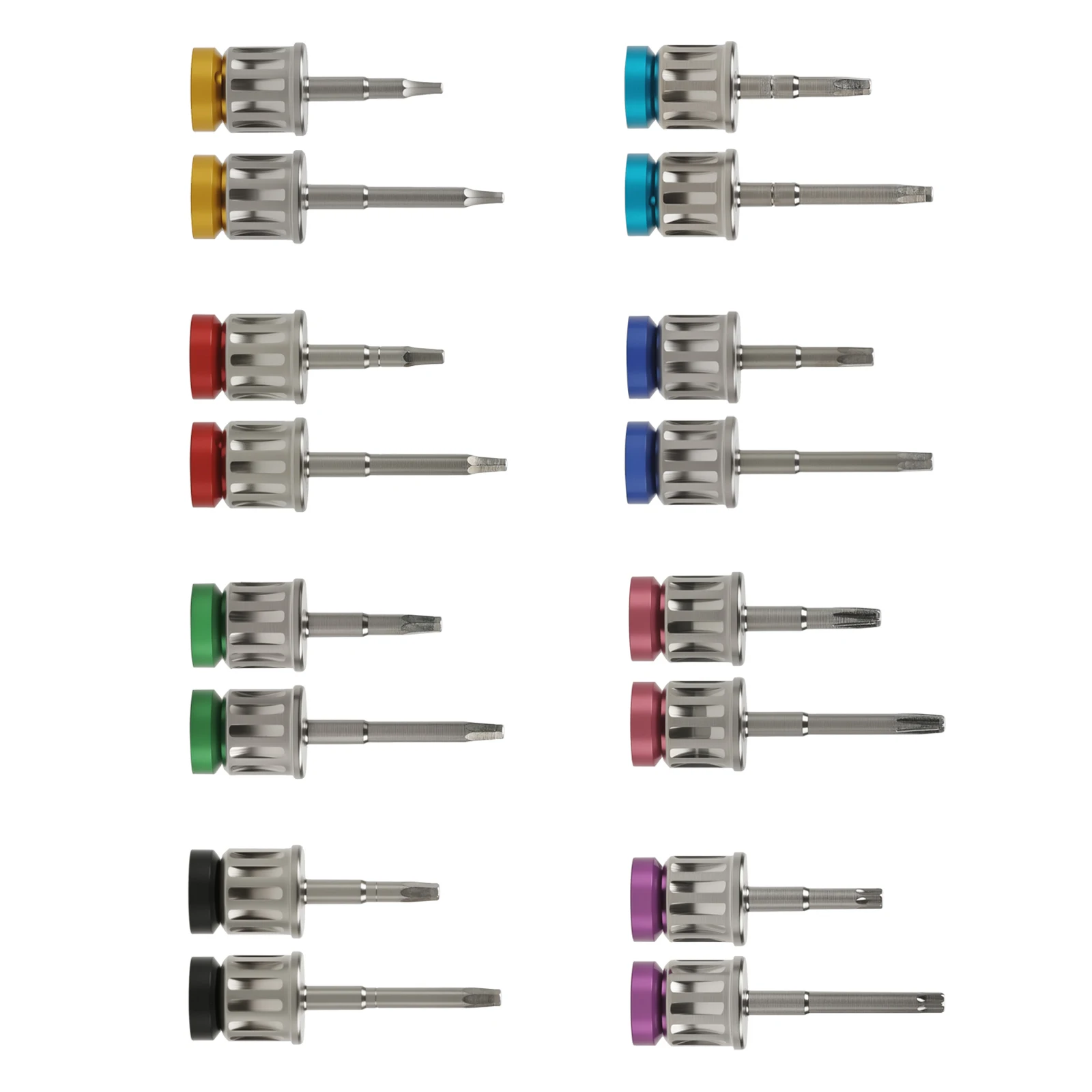 Kit universal de 10 piezas de destornilladores de acero inoxidable para implantes dentales, kit protésico universal, llave dinamométrica