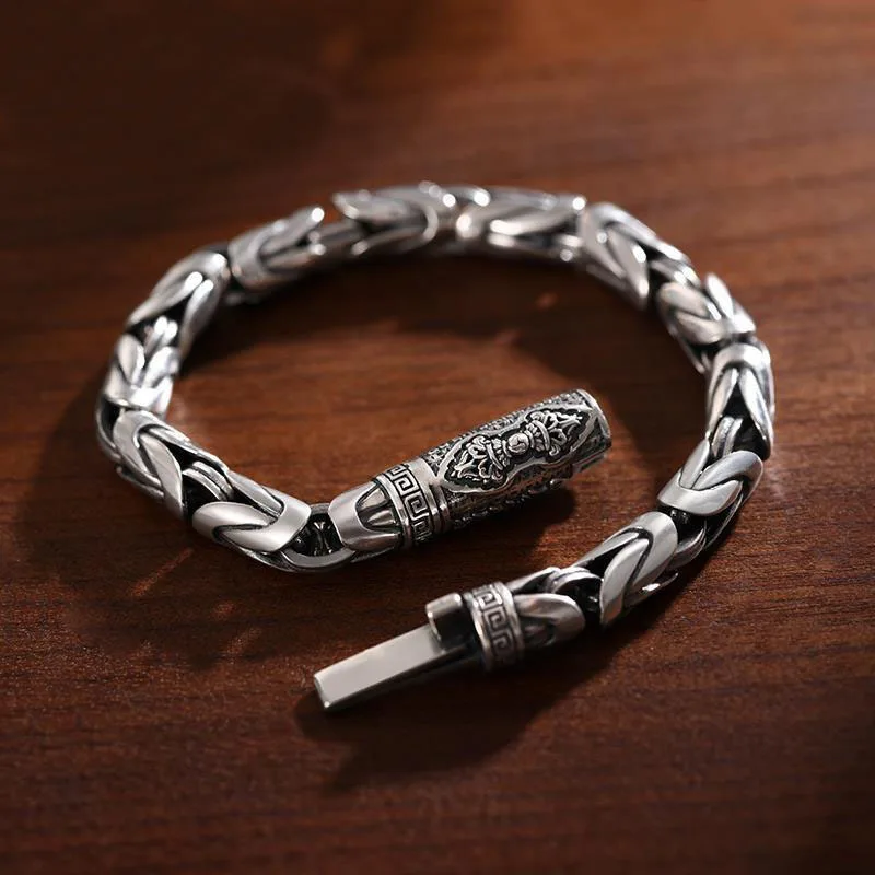 ZAKOL-pulsera hecha a mano de Color plateado Vintage para hombres y mujeres, pulsera tailandesa elegante de estilo Hip Hop, accesorios de joyería
