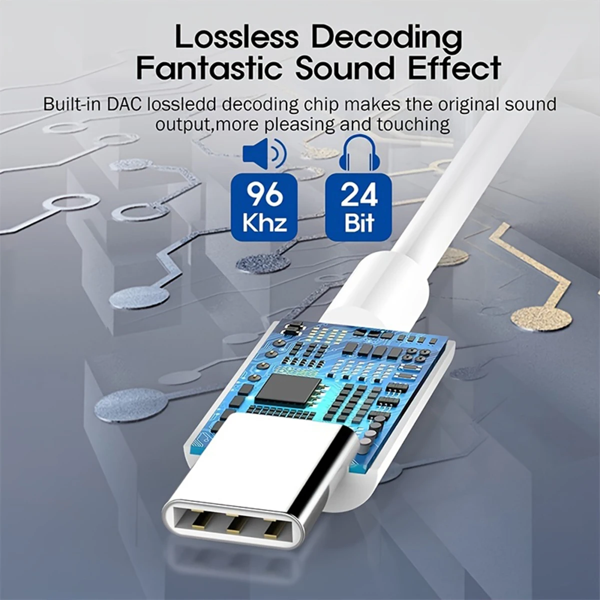 1-2 uds tipo C a 3,5mm adaptador auxiliar Cable de Audio Jack para Huawei Xiaomi Redmi POCO Sumsang Cable auxiliar para iPhone 16 15 Serives