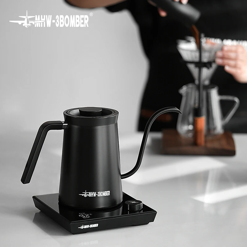 Hervidor de café eléctrico inteligente MHW-3BOMBER, hervidores de cuello de cisne con Control preciso de temperatura, accesorios de Barista para el hogar