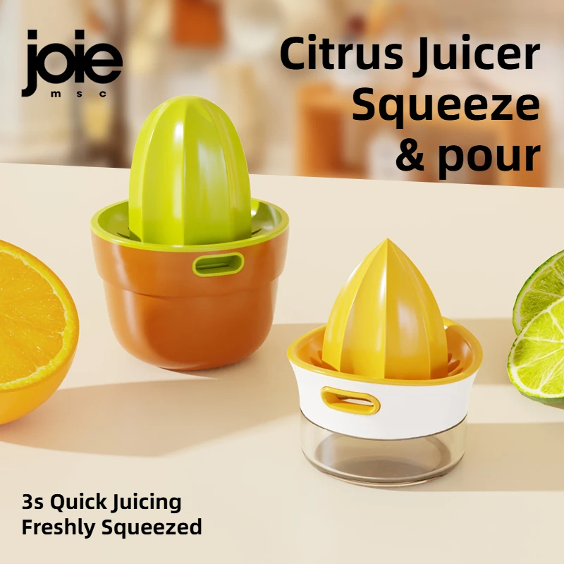Joie Lemon Squeeze & Pour Taza escariadora exprimidora manual para uso doméstico - Exprimir naranjas, limones y otros frutas para jugo fresco