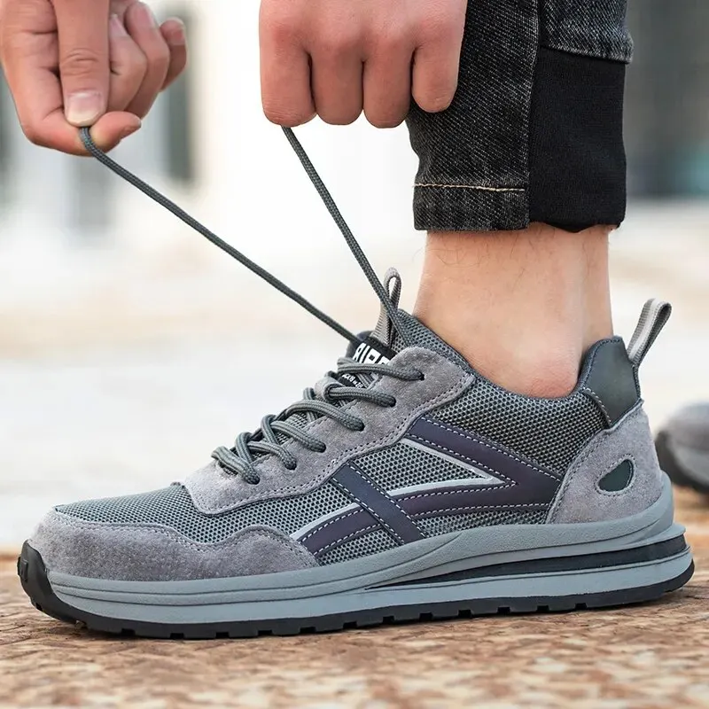 Botas DE SEGURIDAD zapatos de trabajo para hombres de acero ligero calzado de seguridad