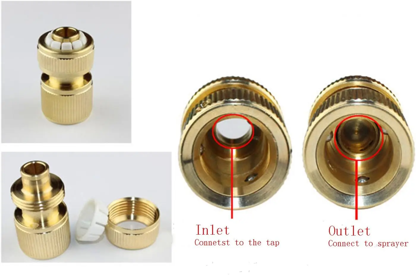 Conector de manguera de jardín de 1/2 ", manguera de agua de riego, adaptador de grifo, accesorio para reparación de tubos de jardín, accesorios de riego