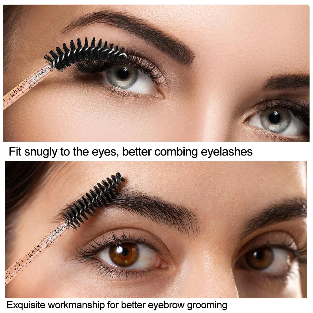500/1000 unidades de aplicadores de pestañas al por mayor, cepillos de rímel para extensiones de pestañas, cepillos para cejas, herramientas de belleza
