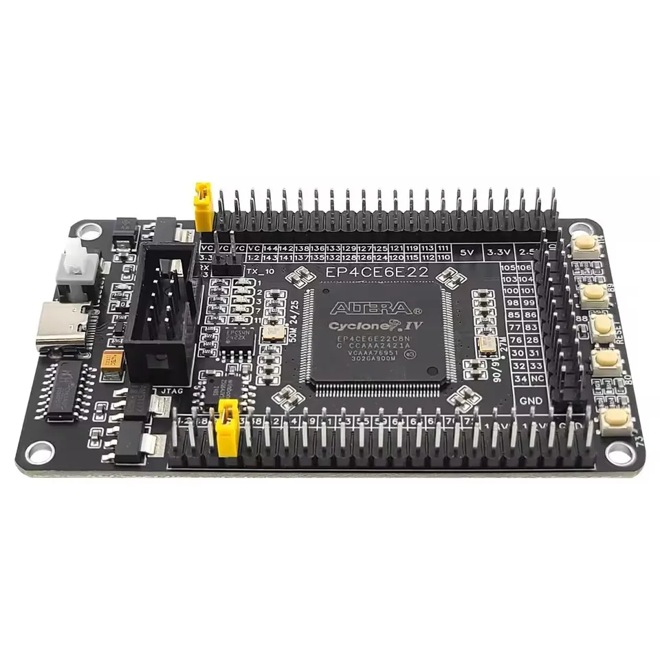 Placa de Desarrollo FPGA Altera Cyclone IV EP4CE6E22C8N con Puerto JTAG de 88x51mm para Aprender Verilog Intel