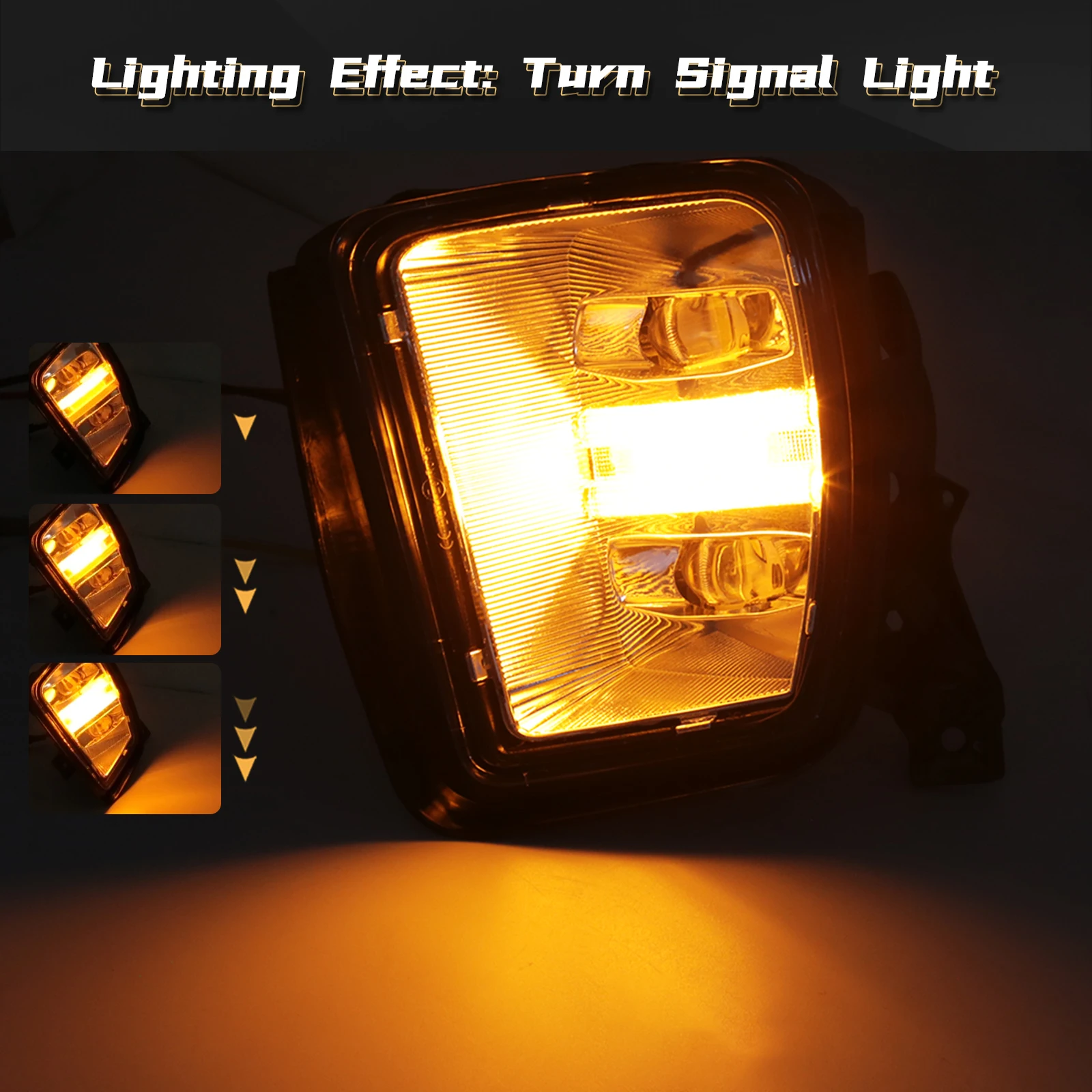 Lámpara antiniebla LED luces de circulación diurna para Dodge Ram 1500 2013 2014 2015 2016 2017 2018 señal de giro DRL accesorios de coche blanco amarillo