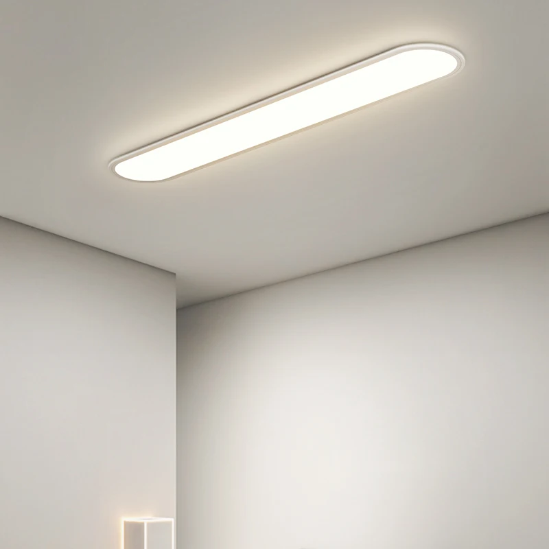 Luz de techo Led ultrafina, lámpara larga para pasillo, lámparas para el hogar, balcón, guardarropa Simple, dormitorio, porche, accesorios de iluminación interior