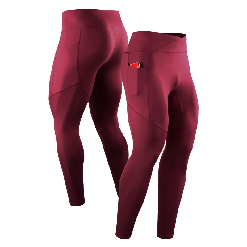 Verano primavera otoño hombres mallas para correr gimnasio pantalones de bolsillo masculino baloncesto fútbol Fitness ejercicio deporte mallas largas 24