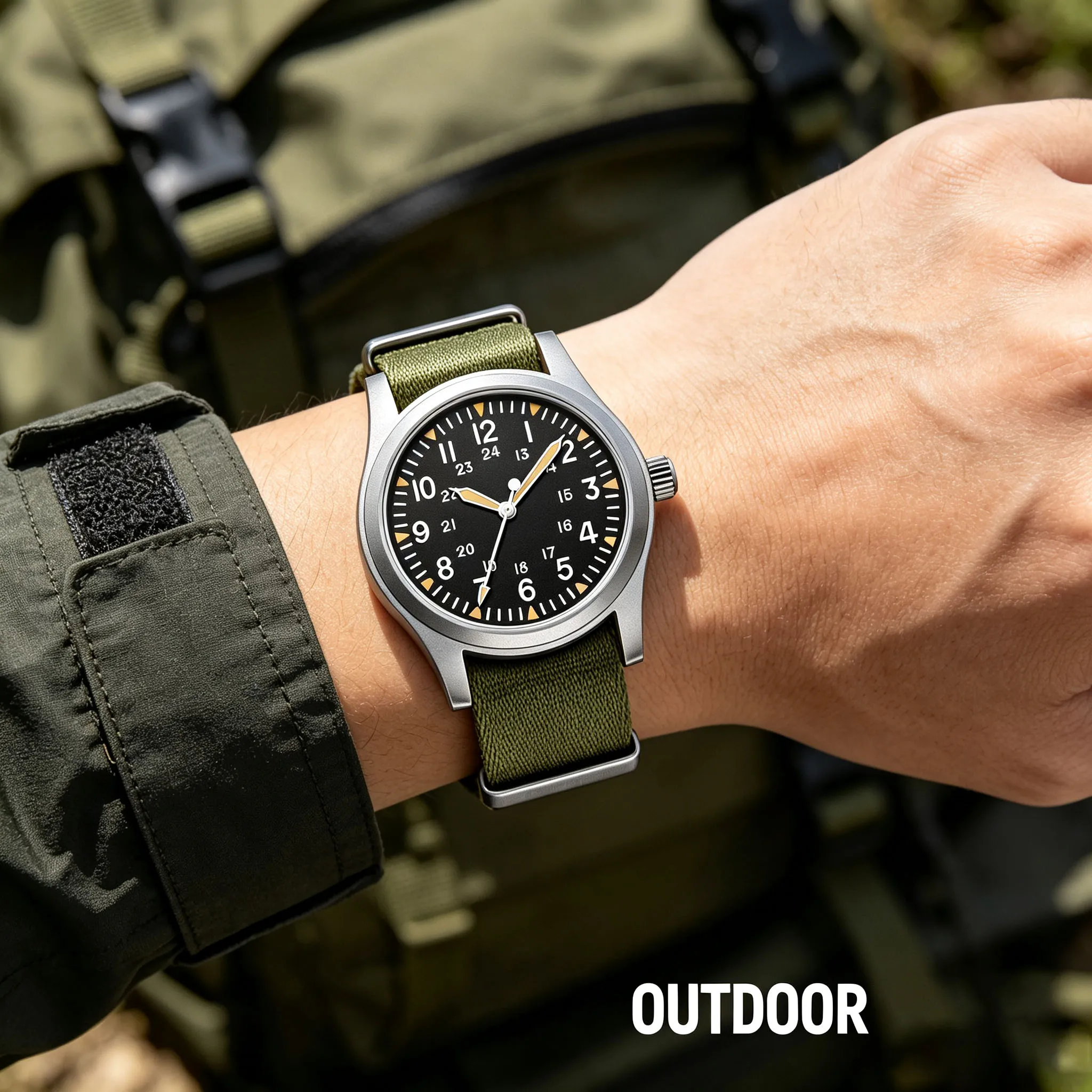 Reloj de Cuarzo MILITREK 2025 Nuevo Militar de 37mm VH31 para Hombre, Zafiro AR, Acero Inoxidable, Resistente al Agua 10Bar, Luminoso C3, Reloj Hombre
