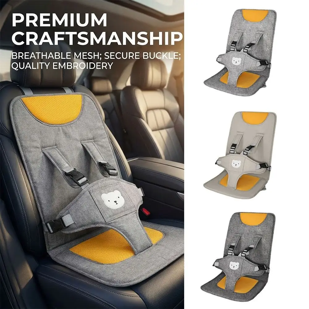 Asiento de Bebé Portátil de Diseño Sencillo y Seguro, Fácil de Usar, Ideal para Viajes, Asiento Infantil Plegable con Cojín de Soporte, Elevador Infantil para Niños