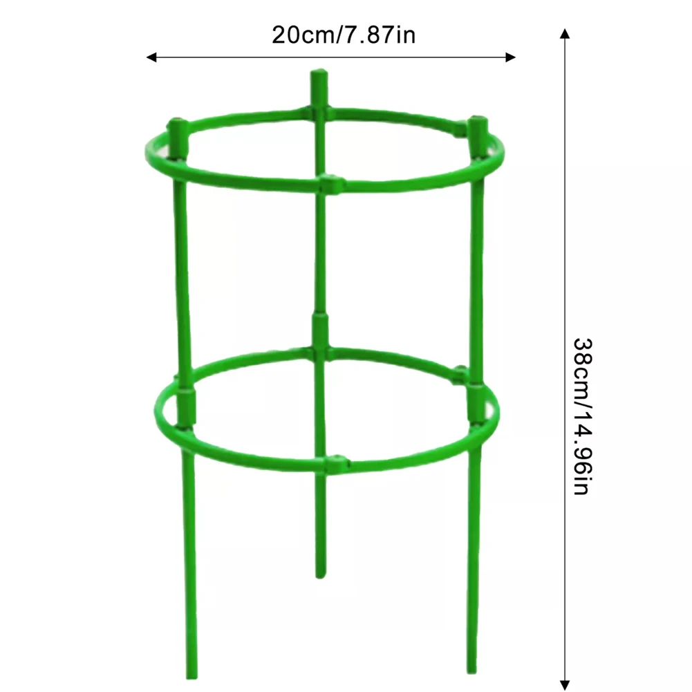 Soporte para Plantas de Tomate, Jaula de Plástico de 2 Niveles, Anillo Redondo para Plantas, Soporte para Macetas, Enredadera para Flores