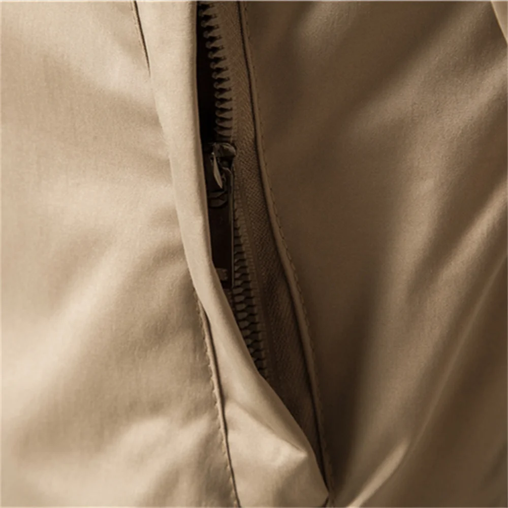 AIOPESON chaqueta Bomber de Color sólido para hombre, chaquetas de béisbol ajustadas informales para hombre, nuevas chaquetas de moda de otoño de alta calidad para hombre