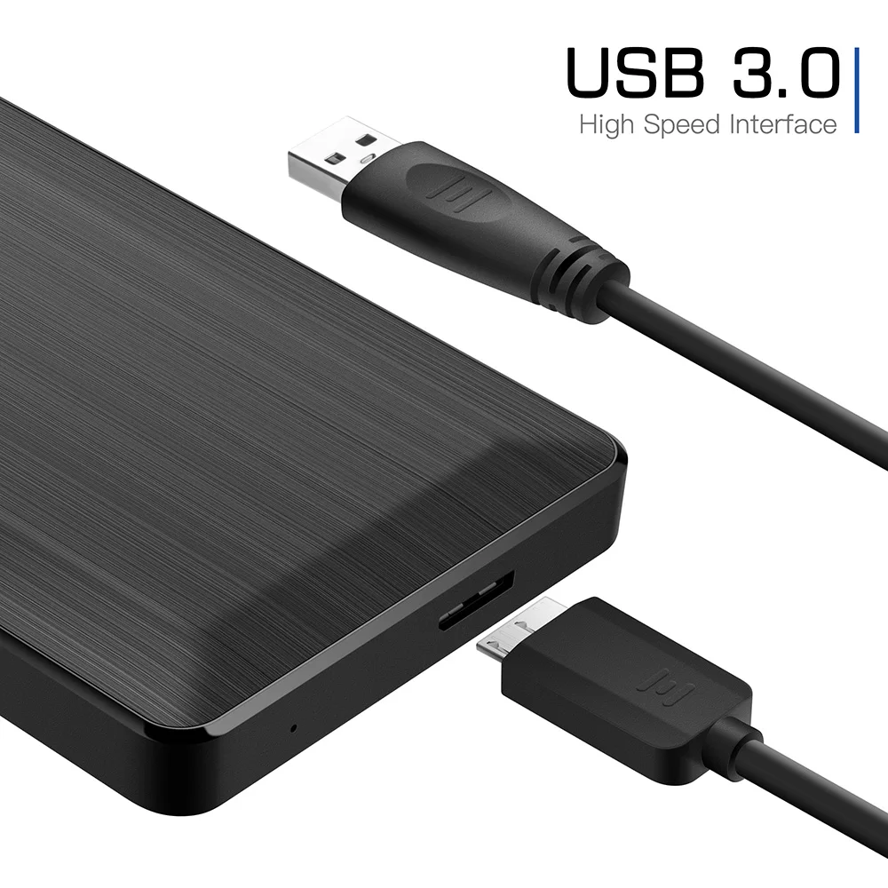 UnionSine HDD 2,5 "disco duro externo portátil 250gb/320gb/500gb/1tb/2tb USB3.0 almacenamiento Compatible con PC Mac escritorio MacBook