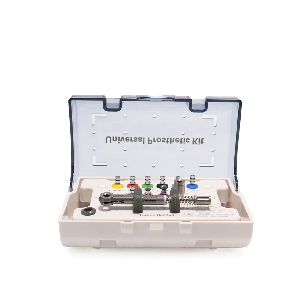 JUMTOP Kit Universal de Herramientas de Restauración Dental: Llave Dinamométrica para Implantes y Destornilladores