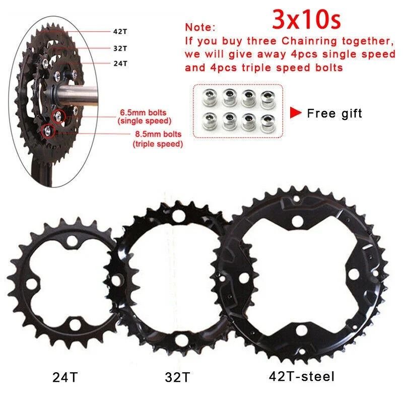 SLX XT manivela MTB plato 104BCD Triple velocidad bicicleta de montaña bielas para Shimano 9/10 velocidad bicicleta acket para pieza de bicicleta Shimano