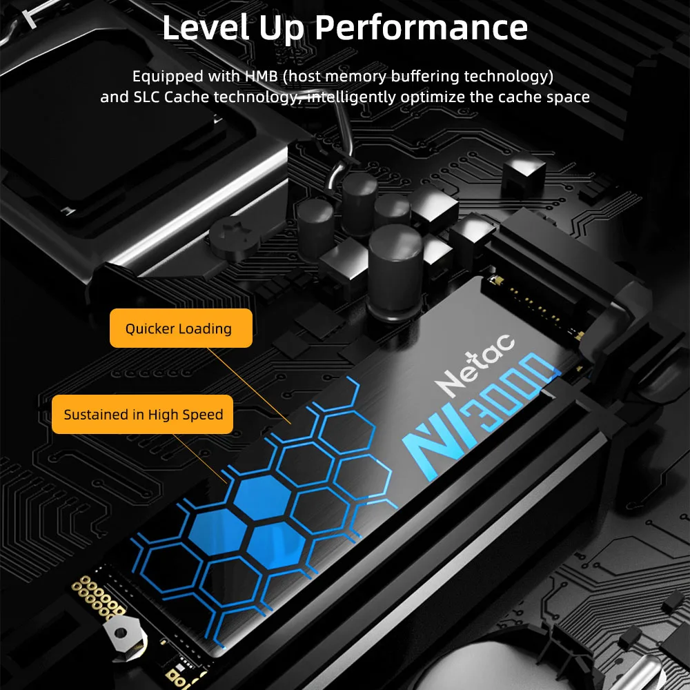 Netac SSD NVMe M2 500GB 250GB 2TB SSD 1TB M.2 NVME 2280 PCIE3.0 3500MB/s unidad de disco duro interna de estado sólido para ordenador portátil de escritorio