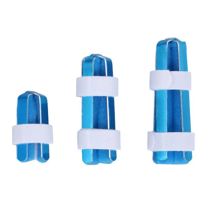 Férula para Dedo, 1 Unidad, Soporte Estabilizador para Enderezar y Inmovilizar el Nudillo, Azul, para Dedos Rotos