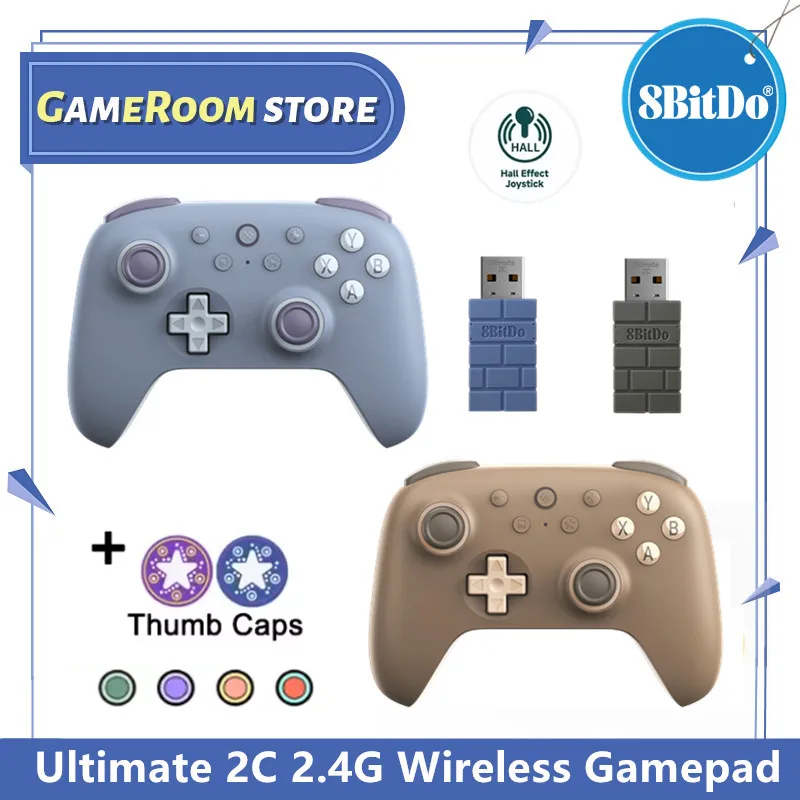Control de Juego Inalámbrico 8BitDo Ultimate 2C 2.4G para Windows, Android, con Efecto Hall, Gamepad para Windows 10