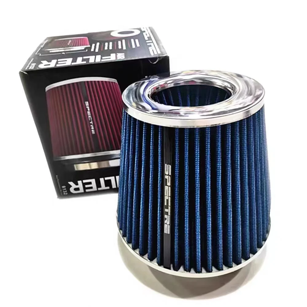 Filtro de aire para coche, filtro de entrada de alto flujo, filtro de entrada, cono de malla de potencia deportiva, Kit de inducción de aire frío, piezas universales para coche de 76/89/101MM