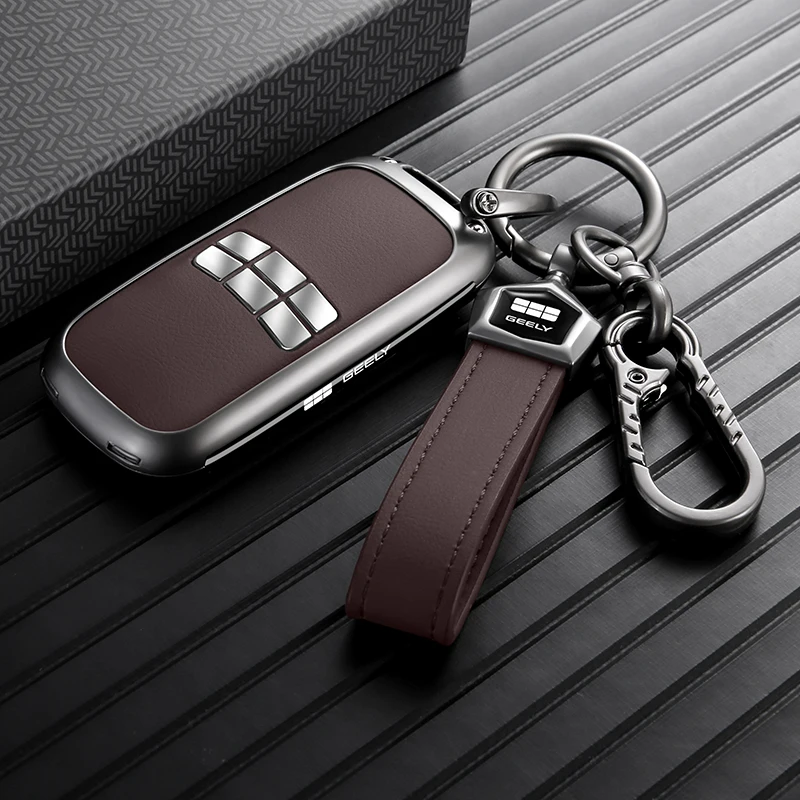 Funda Protectora Completa Anti-Rayones y Anti-Caídas para Llave de Coche Geely EX5 Starray EM-i e.MAS 7, Accesorios de Coche de Aleación de Zinc