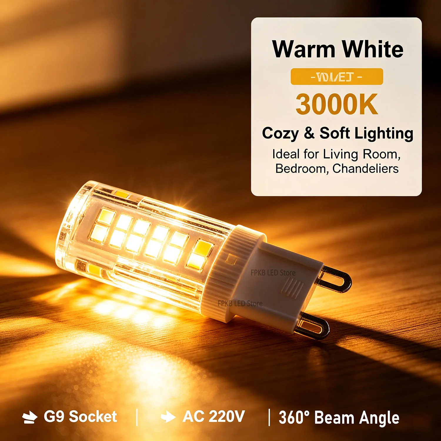 Lámpara LED G9 de 7W, 9W, 12W, 15W, 18W, AC 220V, Bombilla LED SMD 2835, Reemplazo de Lámpara Halógena de 30/40W, Luz LED Tipo Maíz para el Hogar